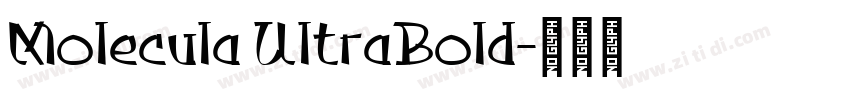 Molecula UltraBold字体转换